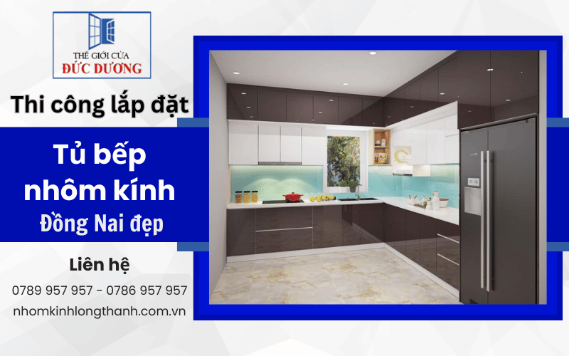 tủ bếp nhôm kính Đồng Nai
