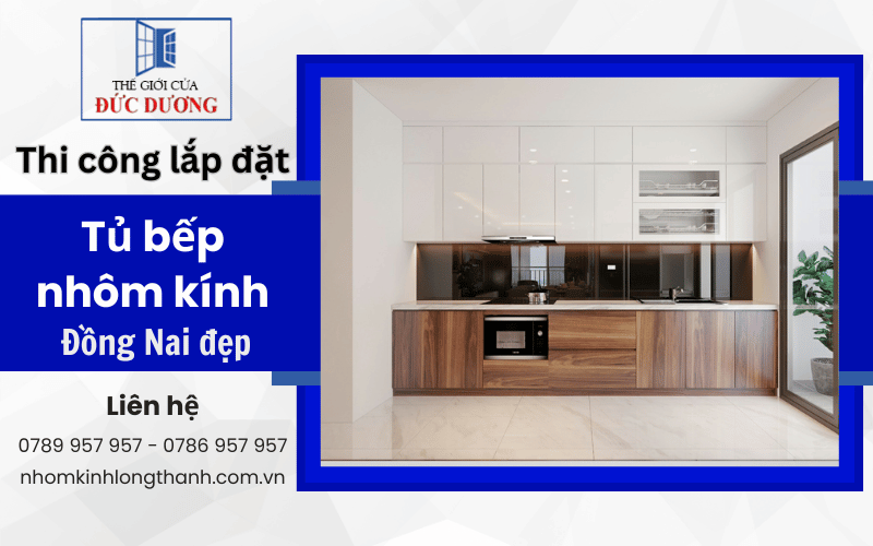 tủ bếp nhôm kính Đồng Nai